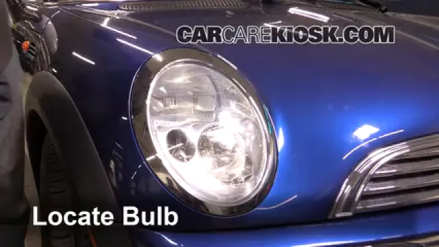 2005 Mini Cooper 1.6L 4 Cyl. Coupe Luces Faro delantero (reemplazar foco)